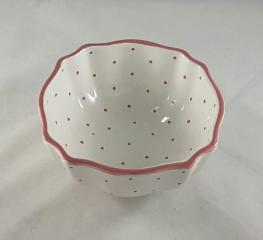 Gmundner Keramik-Schale Wellenrand/Form- A